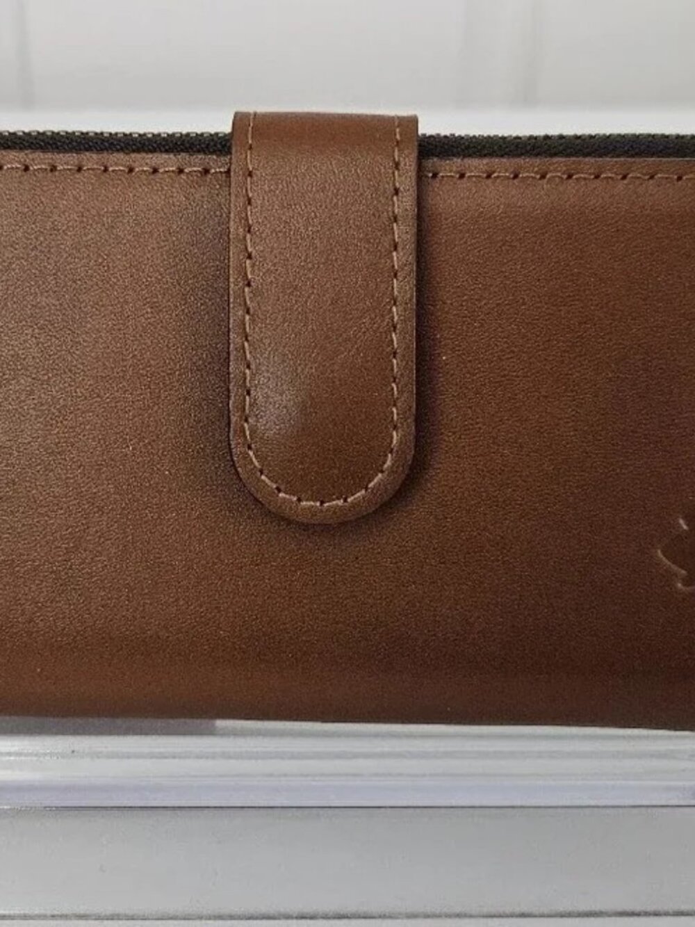 Patricia Nash Vintage Nazari Leather Bifold Wallet (Brown)